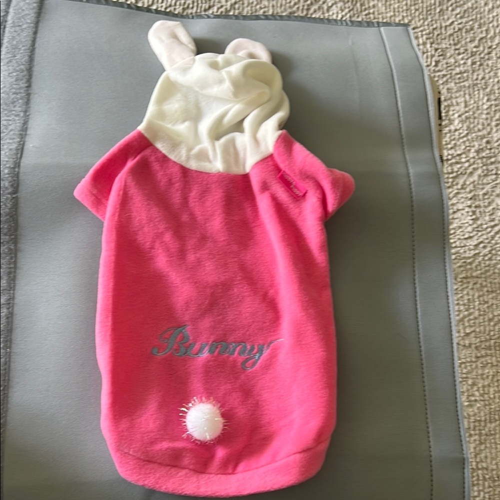 Pink Bunny Dog Hoodie
